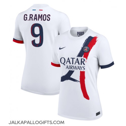 Paris Saint-Germain Goncalo Ramos #9 Vieraspaita Naiset 2024-25 Lyhythihainen